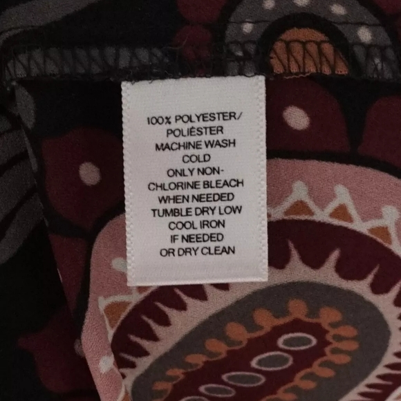 Loft Petites Floral Paisley Tunic Blouse in Cranberry - Picture 8 of 8